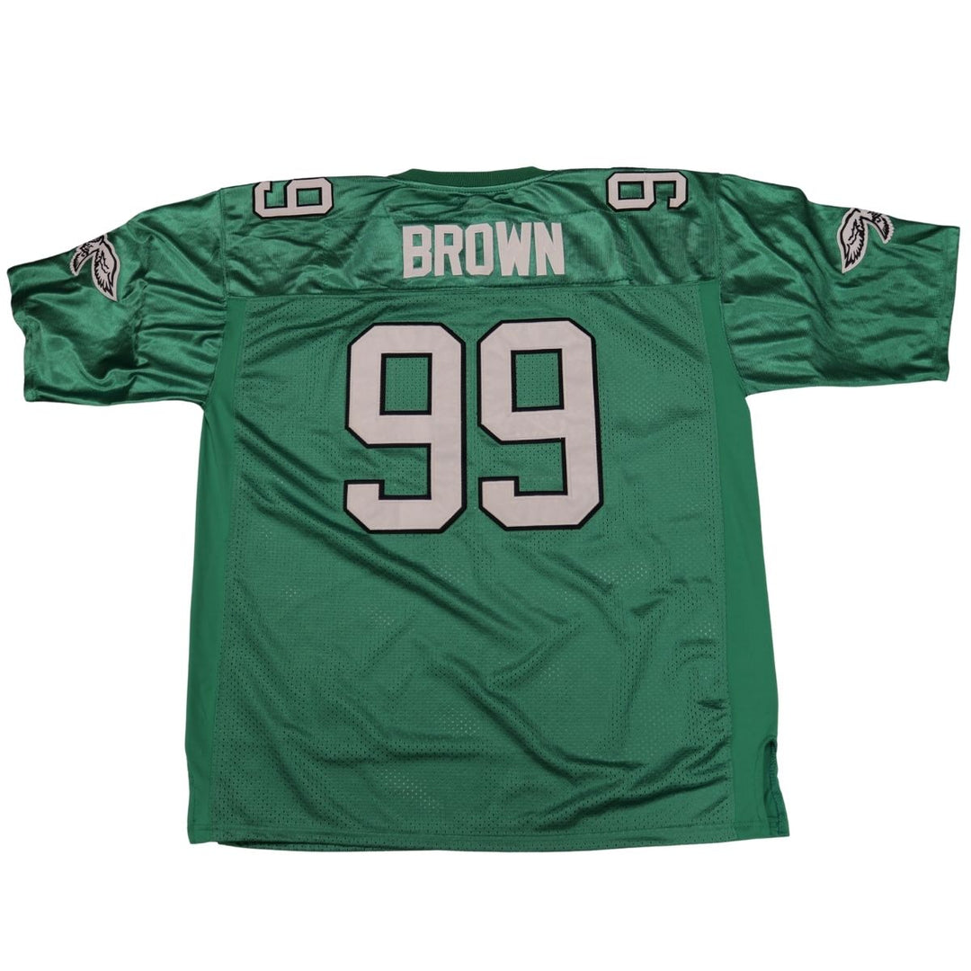 Jerome Brown Philadelphia Eagles Mitchell & Ness 1990 Green Jersey Size 54