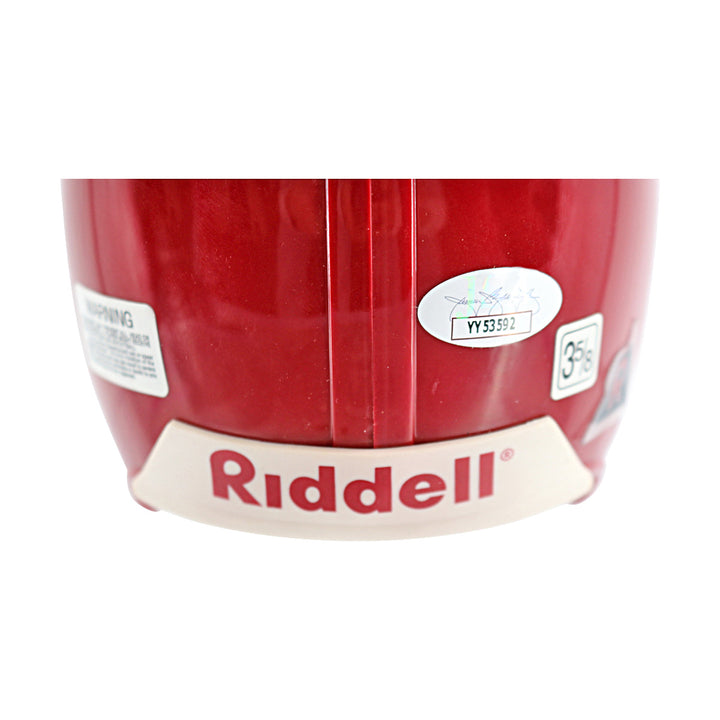 Bart Starr Alabama Crimson Tide Autographed Ridell Mini Helmet JSA LOA