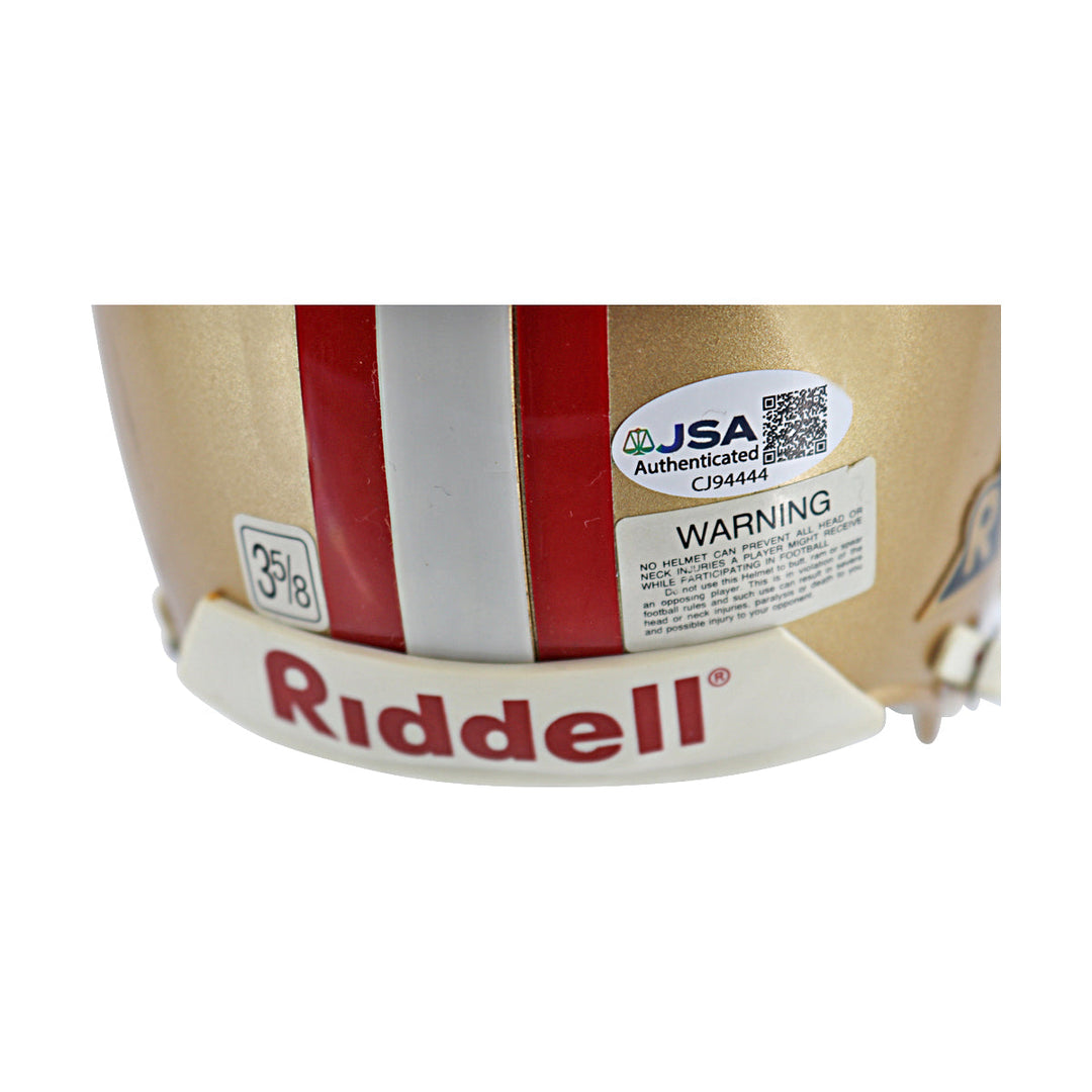 Ray Wersching San Francisco 49ers Autographed Ridell Mini Helmet JSA COA