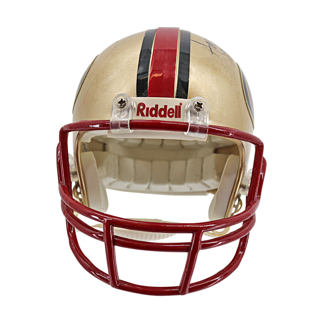 Alex Smith Ken Dorsey Cody Pickett 49ers Multi Signed Ridell Mini Helmet JSA COA