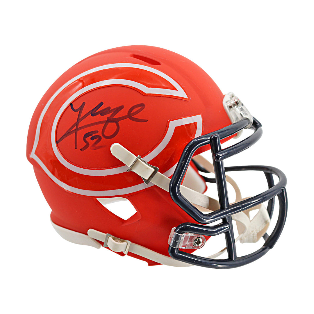 Khalil Mack Chicago Bears Autographed Amp Mini Helmet JSA COA
