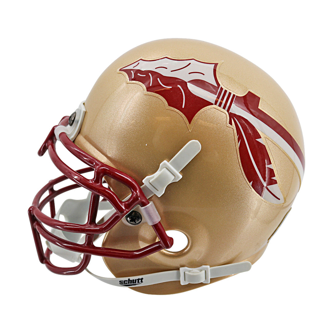 Deion Sanders Florida State Seminoles Autographed Ridell Mini Helmet JSA COA