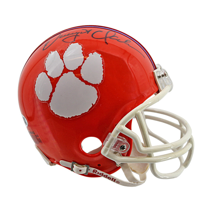 Dwight Clark Clemson Tigers Autographed Ridell Mini Helmet JSA COA
