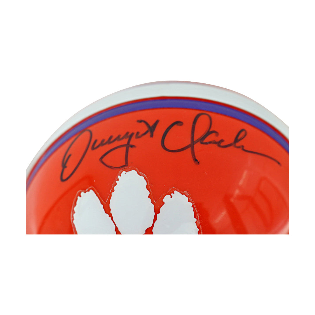 Dwight Clark Clemson Tigers Autographed Ridell Mini Helmet JSA COA