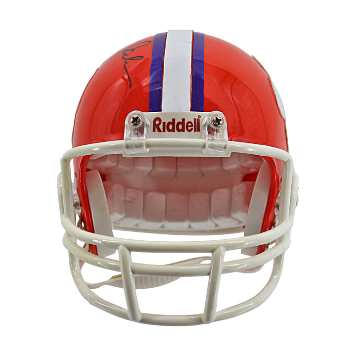 Dwight Clark Clemson Tigers Autographed Ridell Mini Helmet JSA COA