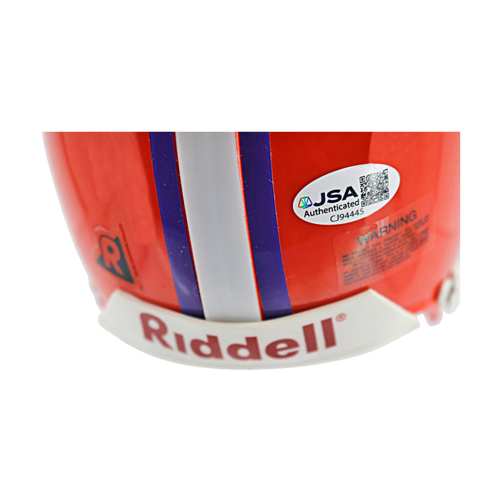 Dwight Clark Clemson Tigers Autographed Ridell Mini Helmet JSA COA