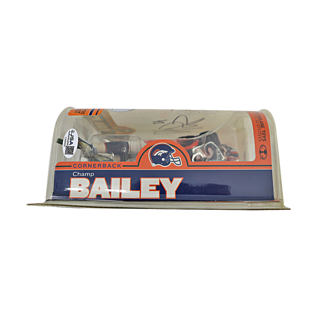 Champ Bailey Broncos Autographed McFarlane's Series 16 Action Figure JSA COA