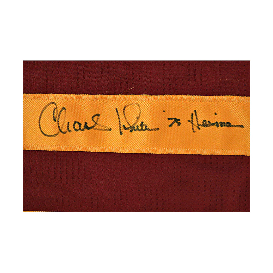 Charles White USC Trojans Autographed Inscribed Custom Jersey JSA COA