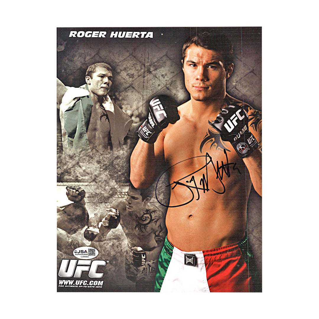 Roger Huerta UFC Autographed 8x10 Photo JSA COA