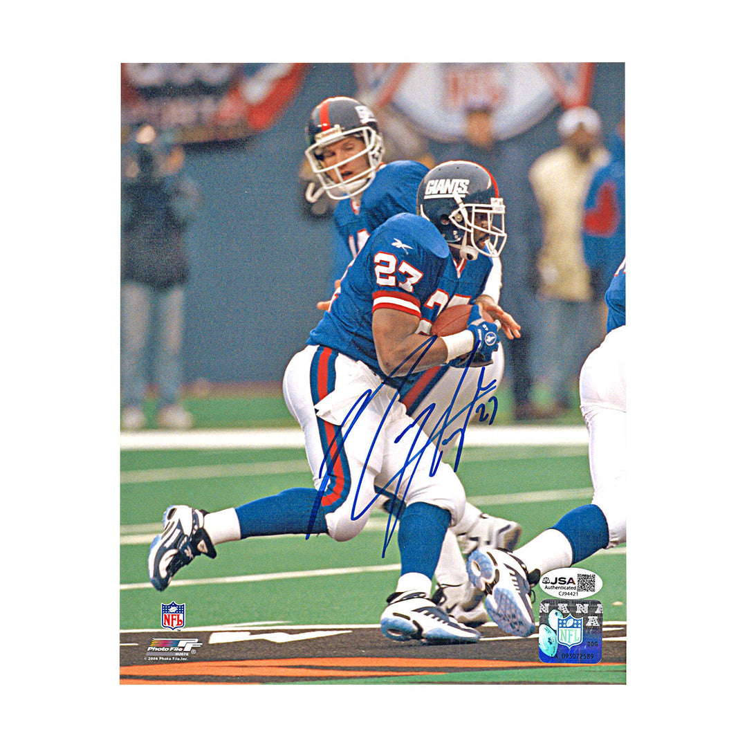 Rodney Hampton New York Giants Autographed 8x10 Photo JSA COA