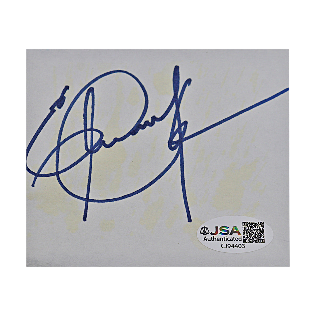 Eric Dickerson Los Angeles Rams Autographed Cut 3x3 JSA COA