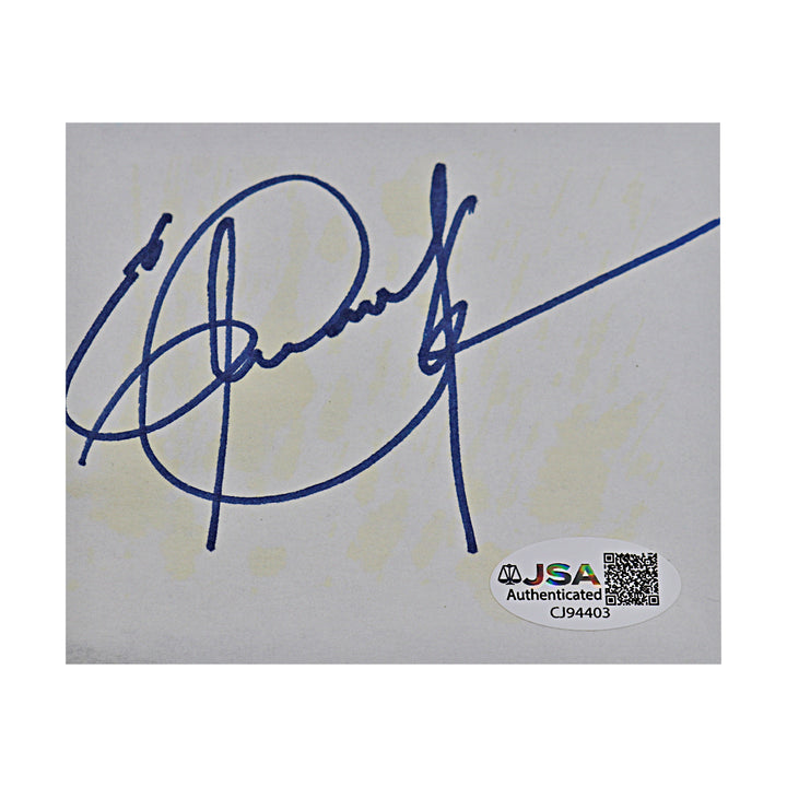 Eric Dickerson Los Angeles Rams Autographed Cut 3x3 JSA COA