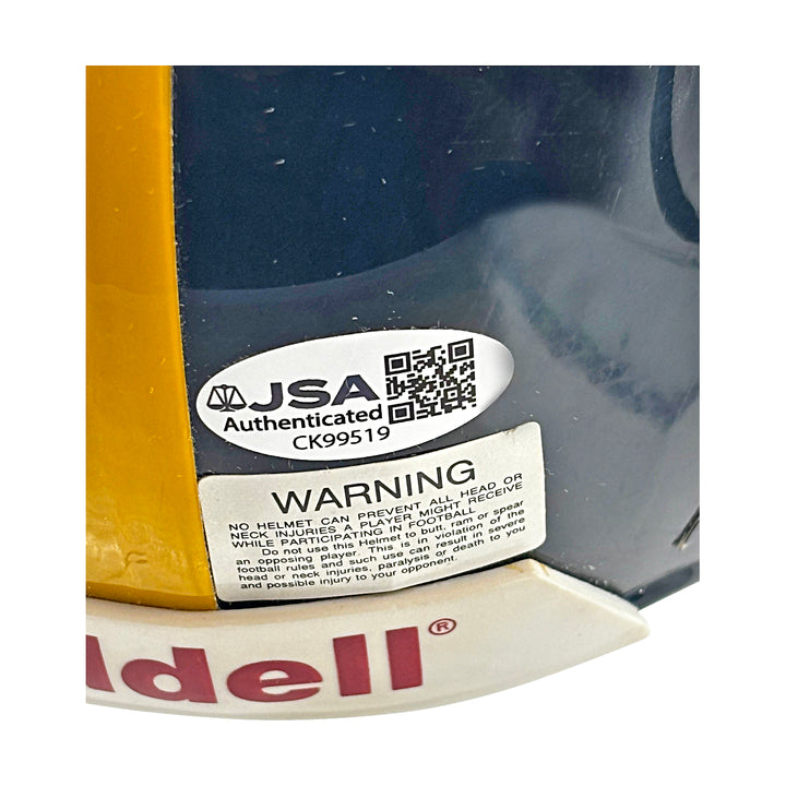 George Kittle Iowa Hawkeyes Autographed Riddell Mini Helmet JSA COA