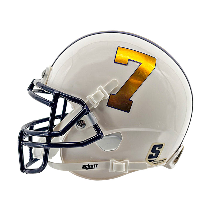DJ Chark LSU Tigers Autographed Schutt Custom Mini Helmet JSA COA