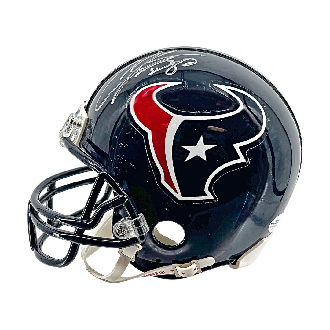 Andre Johnson Houston Texans Autographed Riddell Mini Helmet JSA COA