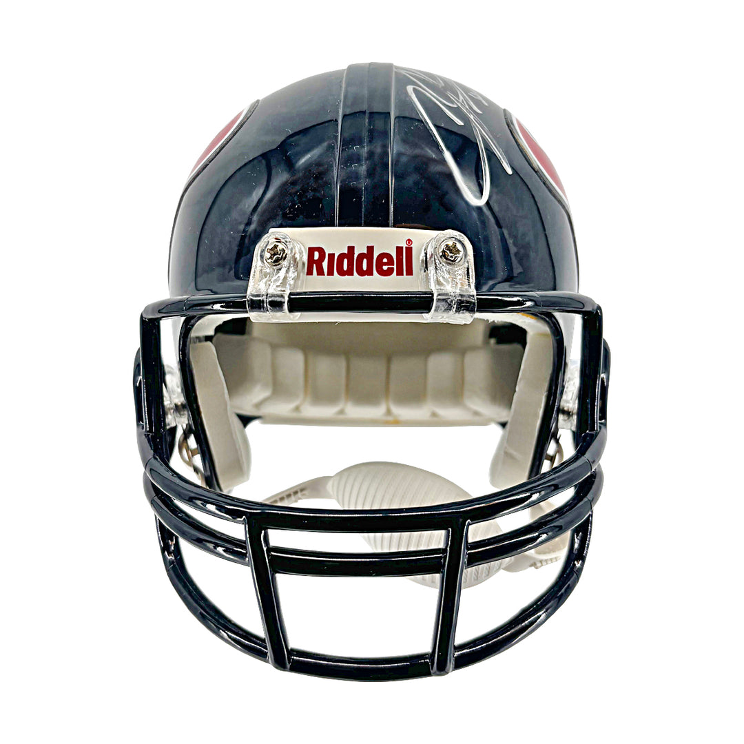 Andre Johnson Houston Texans Autographed Riddell Mini Helmet JSA COA