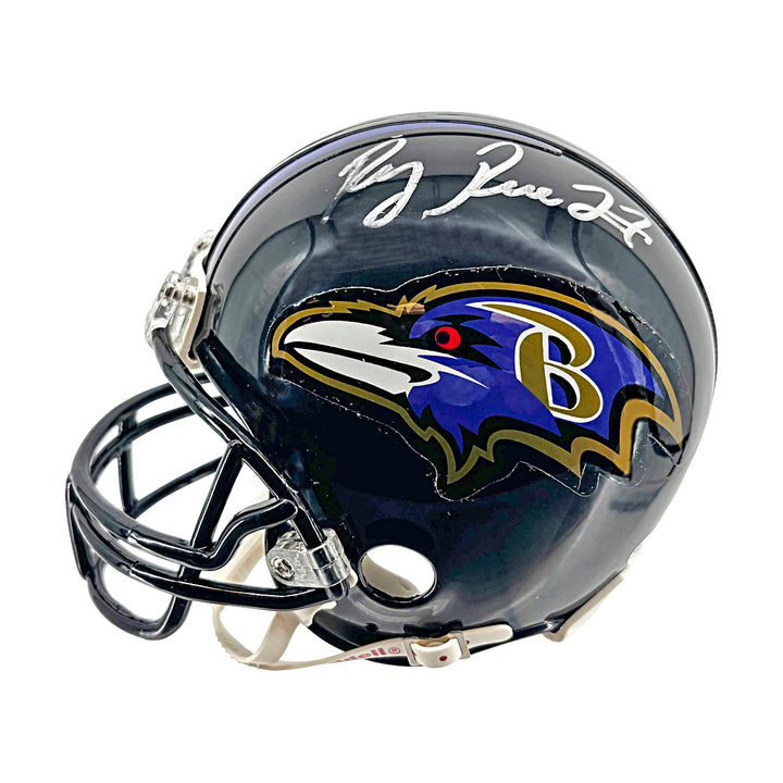 Ray Rice Baltimore Ravens Autographed Riddell Mini Helmet JSA COA
