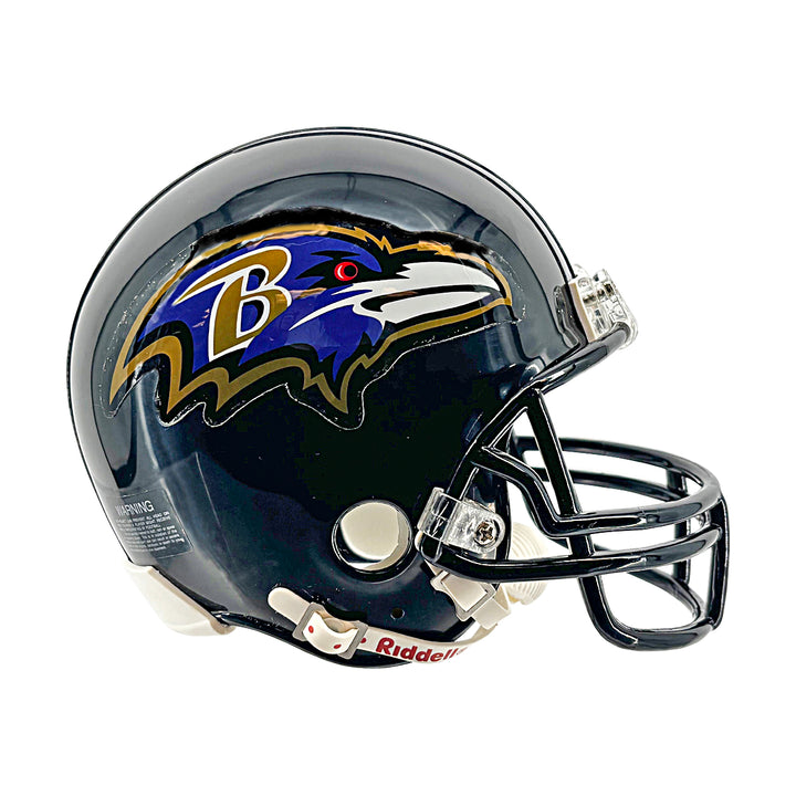Ray Rice Baltimore Ravens Autographed Riddell Mini Helmet JSA COA
