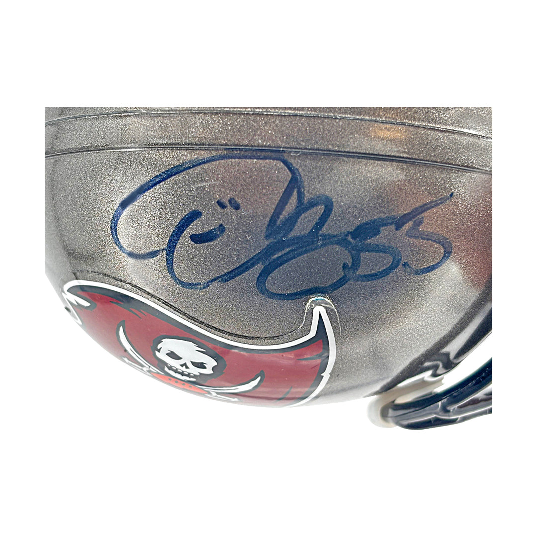 Derrick Brooks Tampa Bay Buccaneers Autographed Riddell Mini Helmet JSA COA
