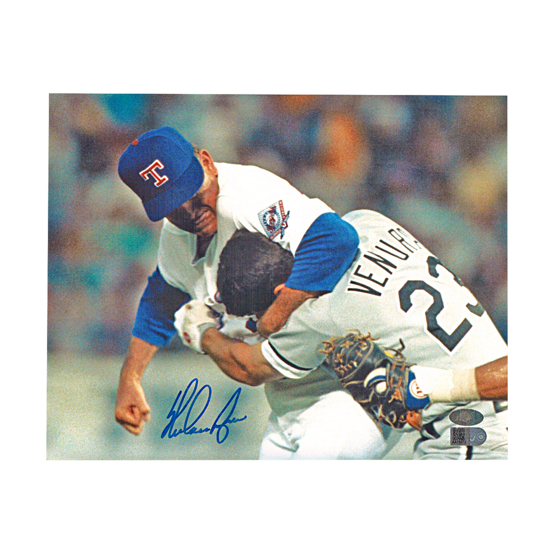 Nolan Ryan Texas Rangers Autographed 8x10 Photo Nolan Ryan Auth - 1