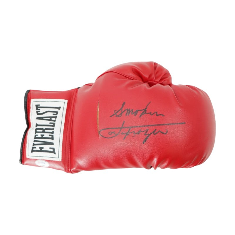 Joe Frazier Autographed Inscribed Right Boxing Glove PSA Holo