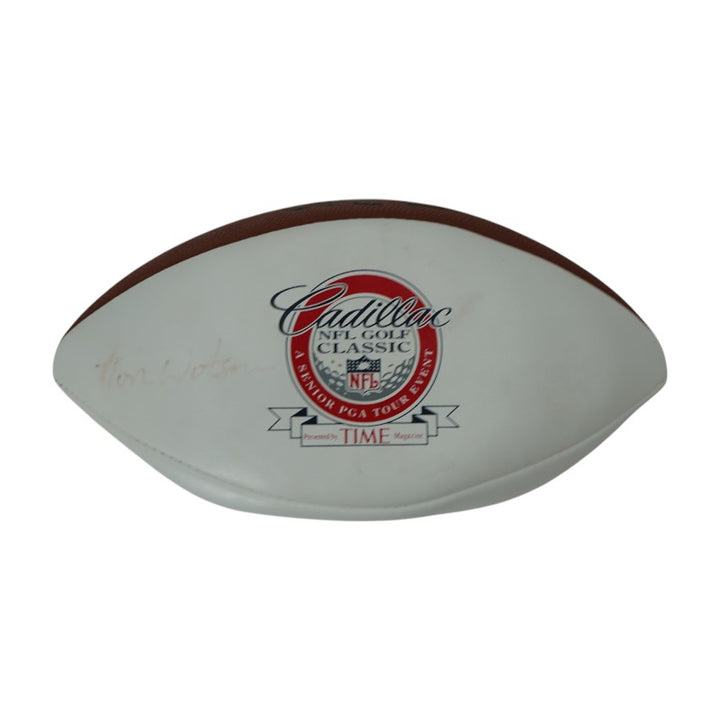 Tom Watson Autographed PGA Golf Classic Football JSA COA