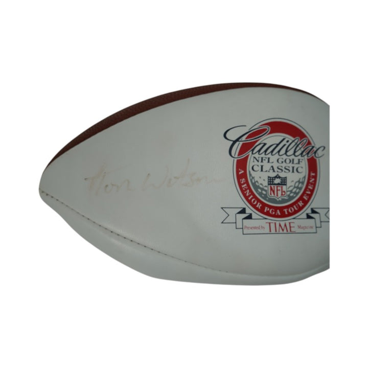 Tom Watson Autographed PGA Golf Classic Football JSA COA