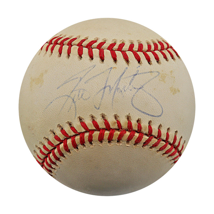 Tino Martinez New York Yankees Autographed Signed 1998 World Series Logo Ball (JSA COA #AY64884)