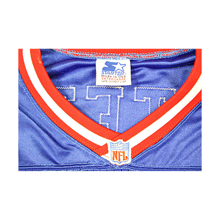 Jeff Hostetler New York Giants Autographed Blue Jersey JSA COA