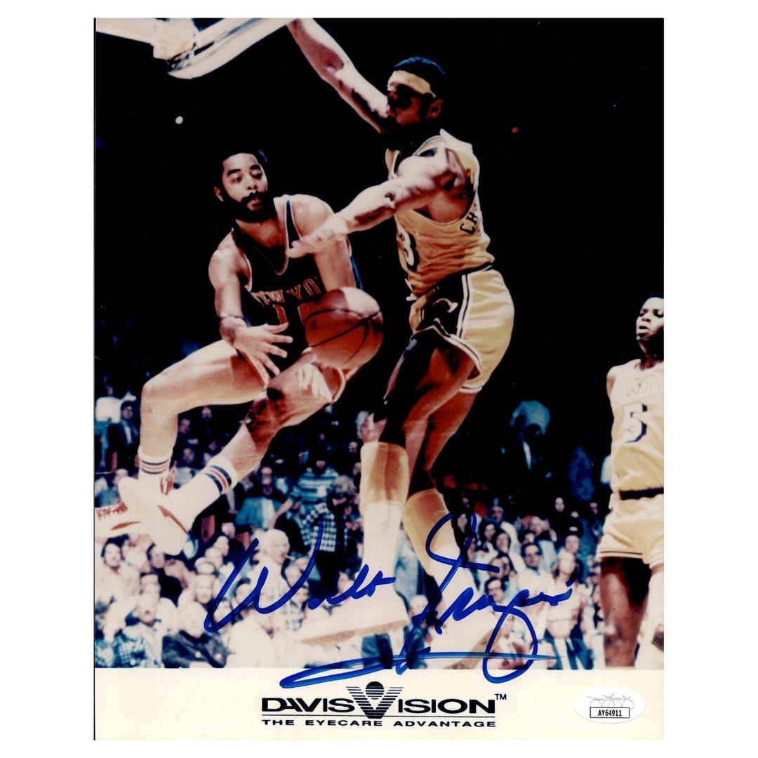 Walt Frazier New York Knicks Autographed Signed 8x10 Davis Vision Print (JSA COA #AY64911)
