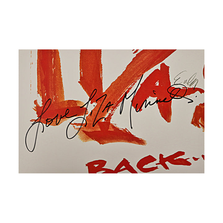 Liza Minnelli Autographed 18x24 Matted Liza's Back Concert Poster JSA COA