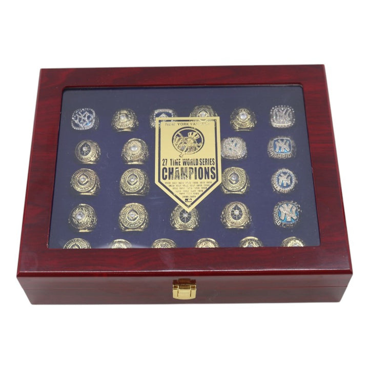 New York Yankees 27 Time World Series Champs Replica Ring Set with Box