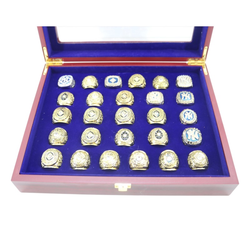 New York Yankees 27 Time World Series Champs Replica Ring Set with Box