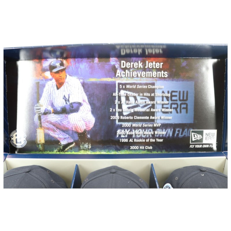 Derek Jeter New York Yankees New Era 3 Cap Final Season Hat Collection and Box LE 0942/2014
