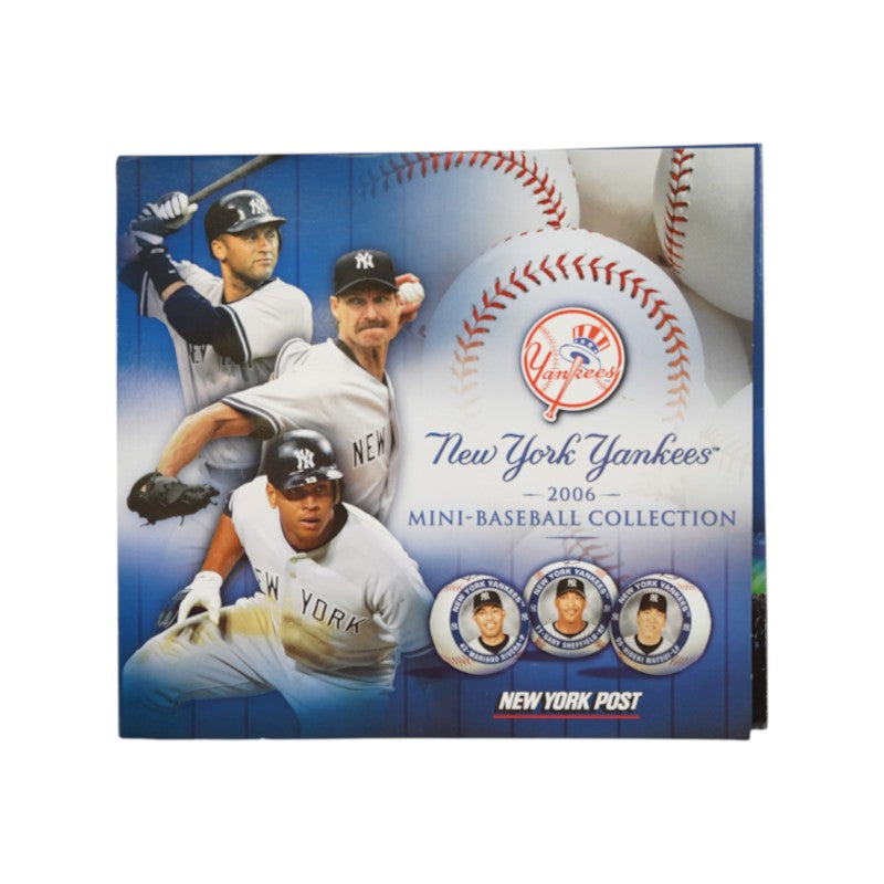 Jeter Rivera Posada New York Yankees 2006 20 Mini Baseballs New York Post Set