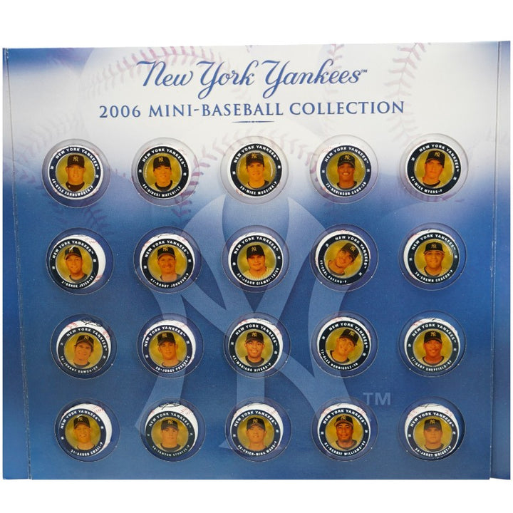 Jeter Rivera Posada New York Yankees 2006 20 Mini Baseballs New York Post Set