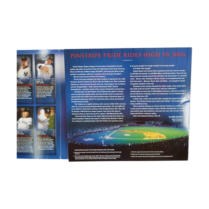 Jeter Rivera Posada New York Yankees 2006 20 Mini Baseballs New York Post Set