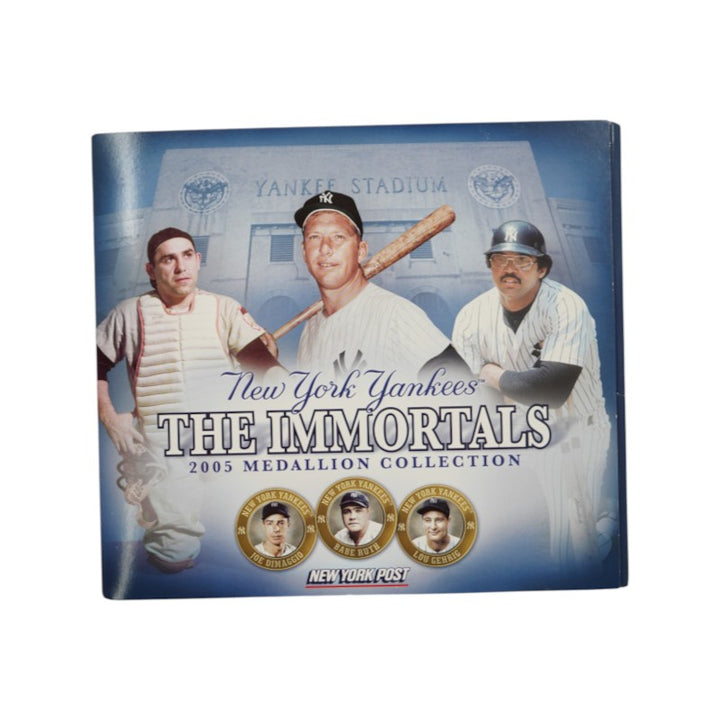 Mantle Gehrig Ruth New York Yankees 2005 The Immortals Medallion Collection New York Post Set