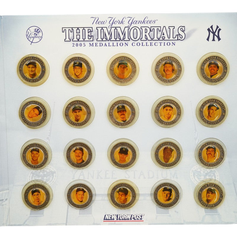 Mantle Gehrig Ruth New York Yankees 2005 The Immortals Medallion Collection New York Post Set