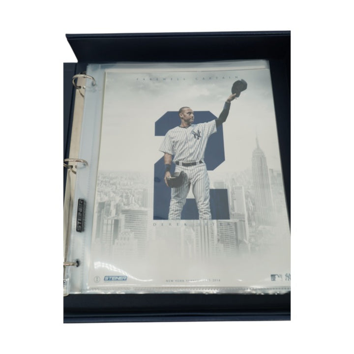 Derek Jeter New York Yankees Career Binder Case w/ 23 Photos Steiner Sports