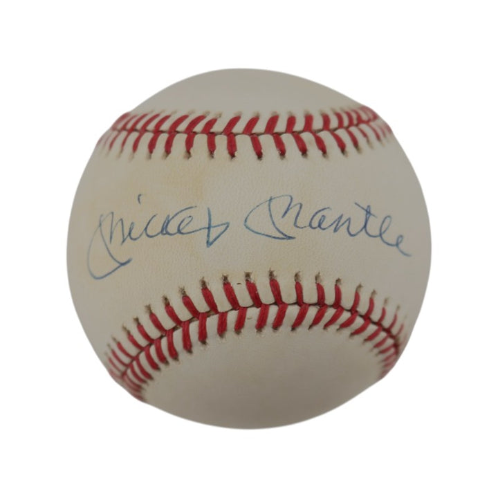 Mickey Mantle New York Yankees Autographed OAL Baseball JSA COA