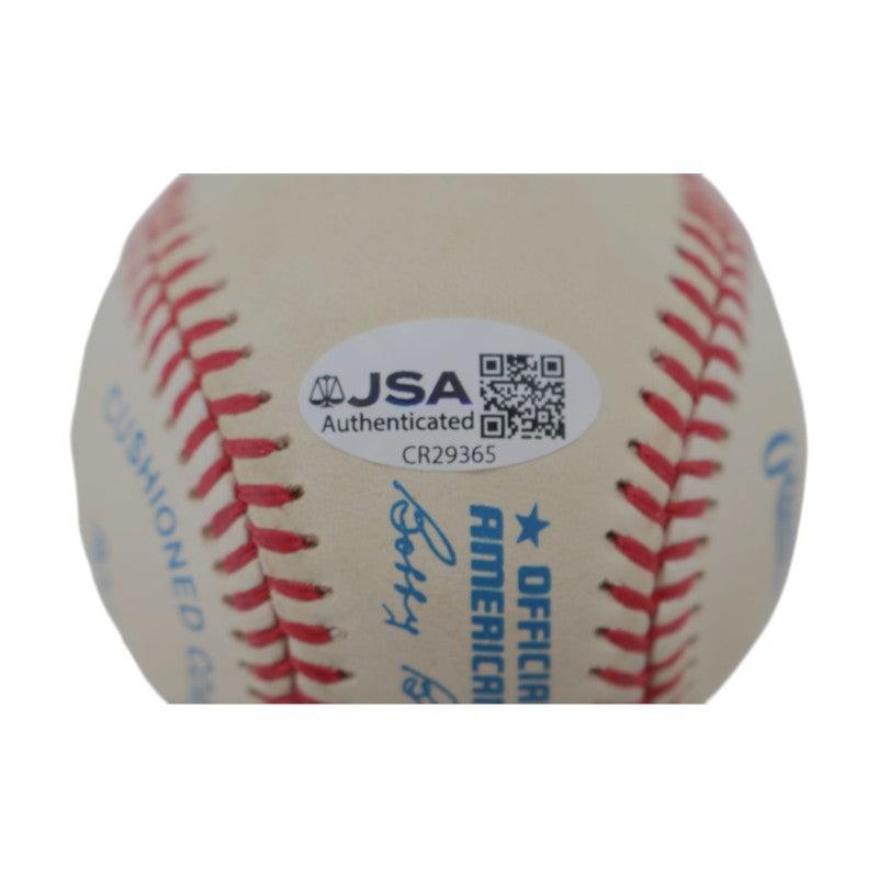 Bob Lemon Cleveland Indians Autographed OAL Baseball JSA COA