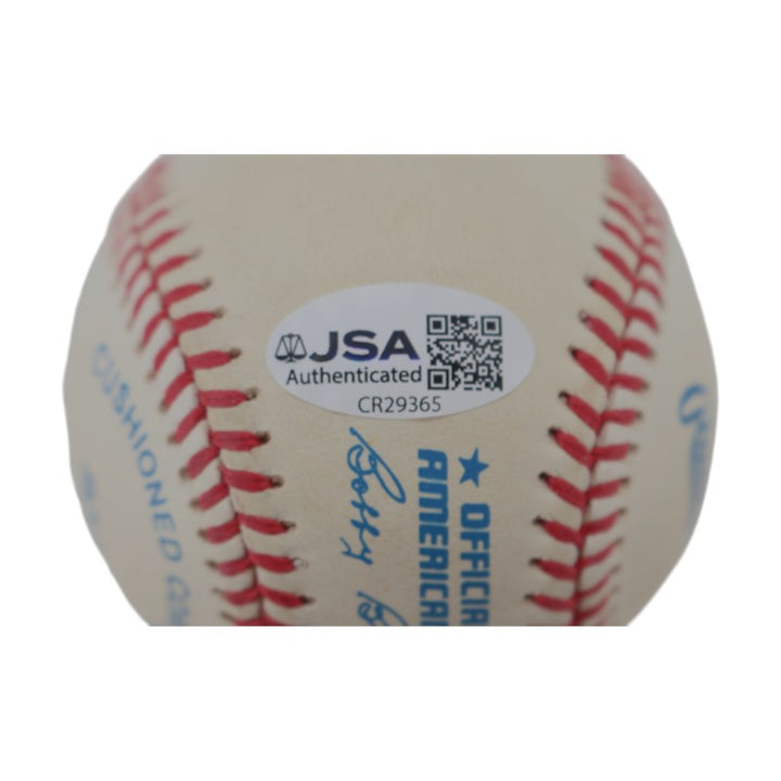 Bob Lemon Cleveland Indians Autographed OAL Baseball JSA COA