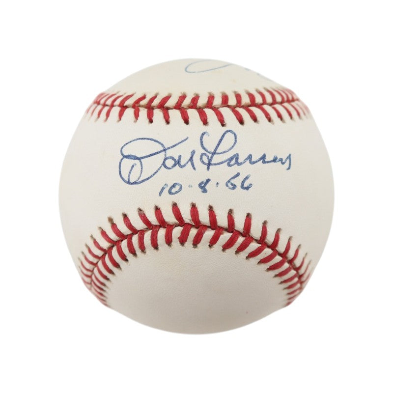 Don Larsen Mickey Rivers Ed Figueroa New York Yankees Multi Autographed OAL Baseball JSA COA