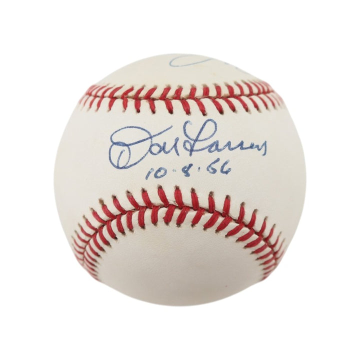 Don Larsen Mickey Rivers Ed Figueroa New York Yankees Multi Autographed OAL Baseball JSA COA
