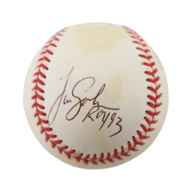 Tim Salmon Los Angeles Angels Autographed Inscribed OAL Baseball JSA COA