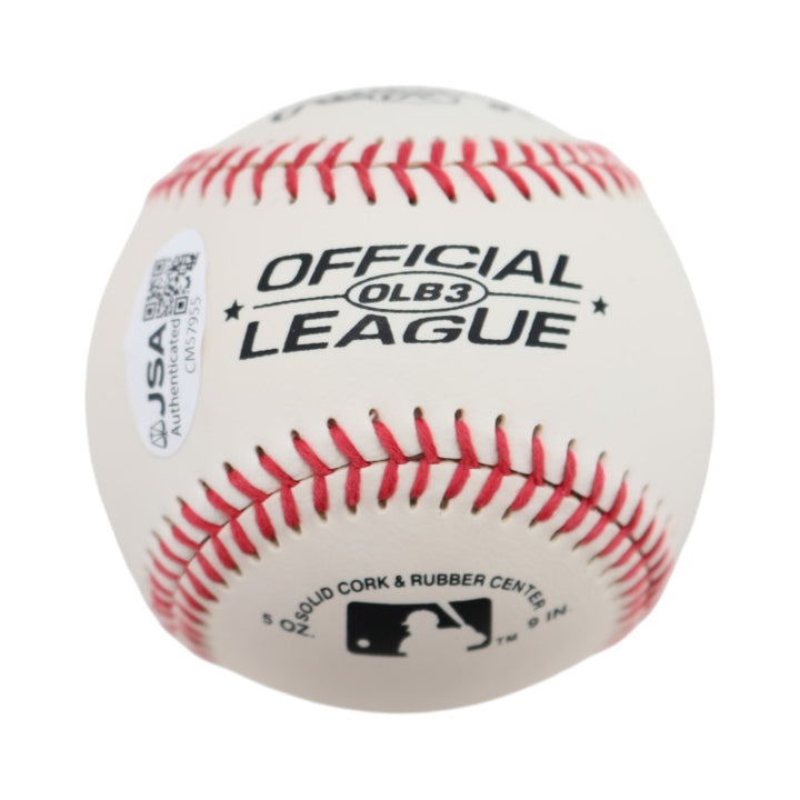 Earl Weaver Baltimore Orioles Autographed Personalized Official League Baseball JSA COA