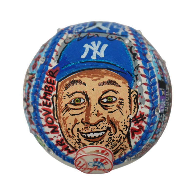 Derek Jeter Autographed Charles Fazzino Pop Art MLB Baseball Steiner COA