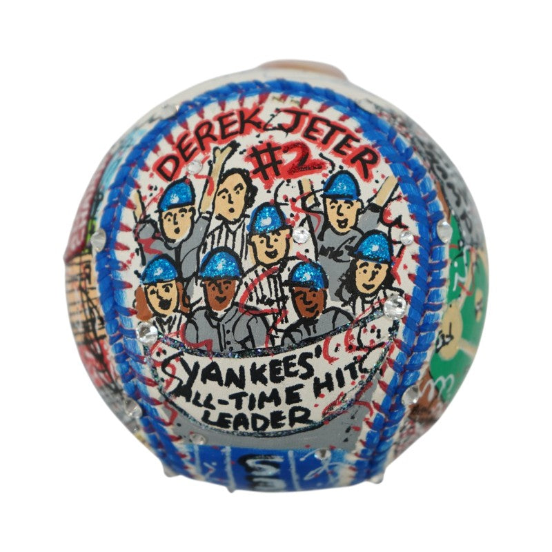 Derek Jeter Autographed Charles Fazzino Pop Art MLB Baseball Steiner COA
