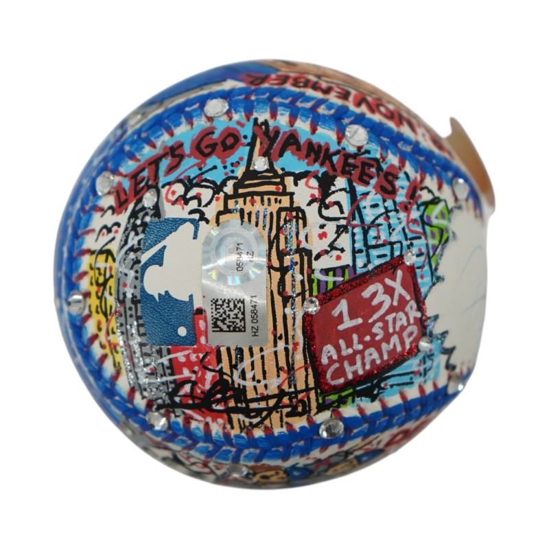 Derek Jeter Autographed Charles Fazzino Pop Art MLB Baseball Steiner COA